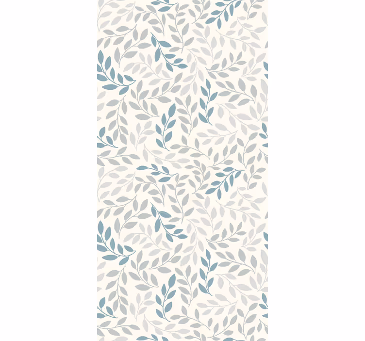 Blue ombre on small leaves Abstract Wallpaper - TenStickers