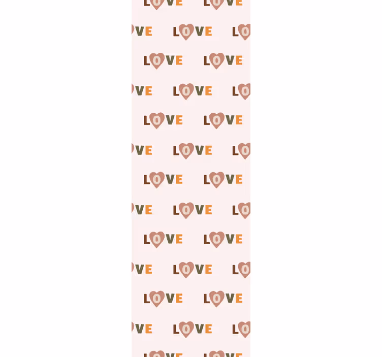 Love Text Pattern letter wallpaper - TenStickers