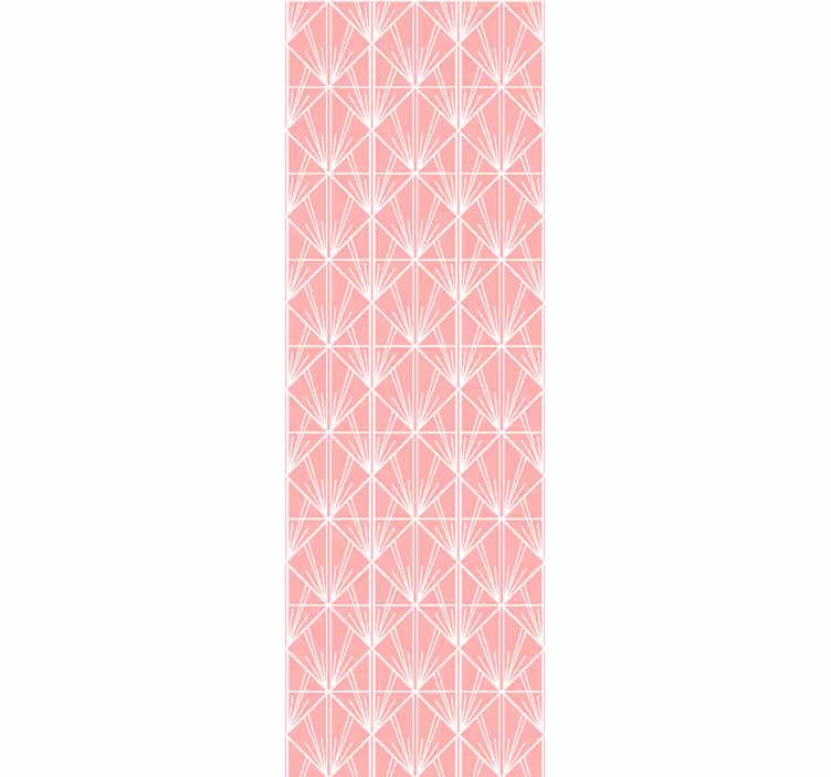 Geometric Pink Pattern modern wallpaper - TenStickers