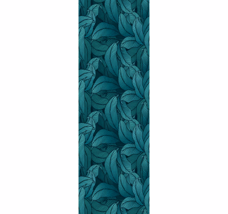 Wild dark green leaves leaf wallpaper - TenStickers