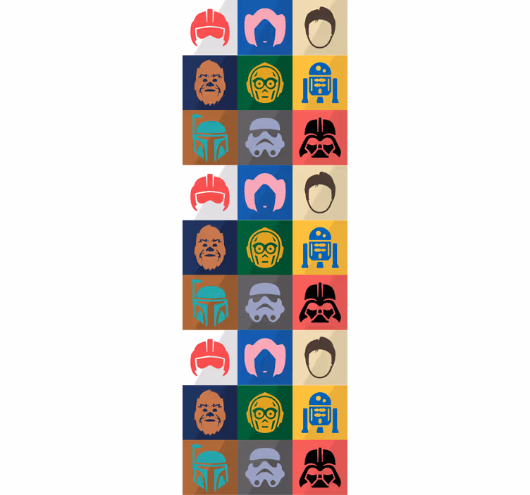 Colorful Star Characters Art Teenage Wallpaper - TenStickers