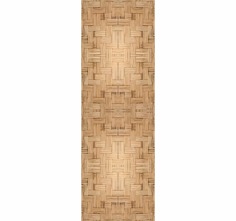Basket Weave Pattern wood wallpaper - TenStickers