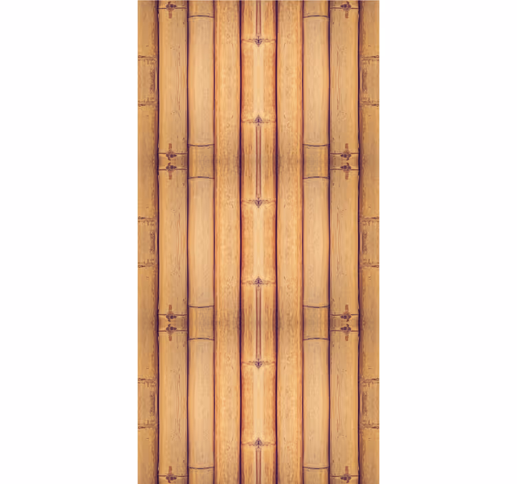 Bamboo wood texture effect wallpaper - TenStickers