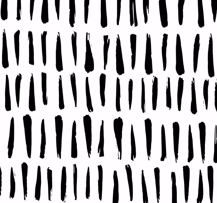 Elegant Black Stripes bathroom wallpaper - TenStickers