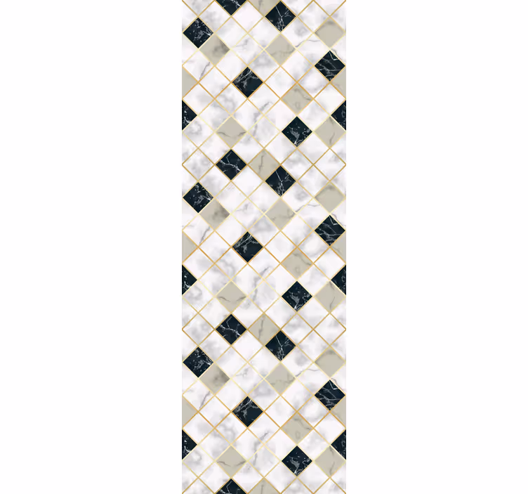 Glamour-style gold marble  Tile Wallpaper - TenStickers