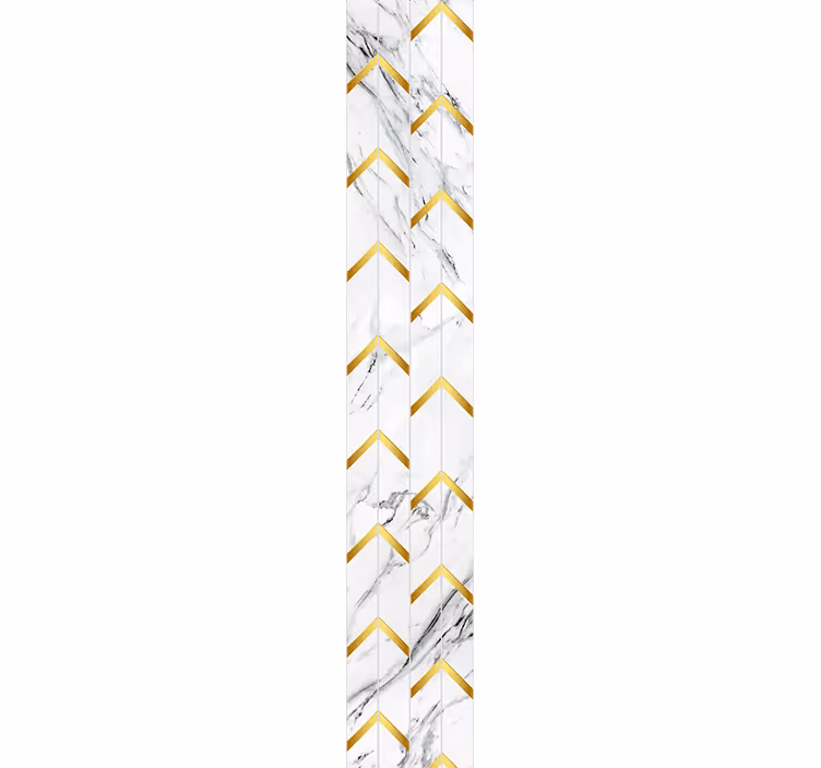 Elegant Chevron Pattern marble wallpaper - TenStickers
