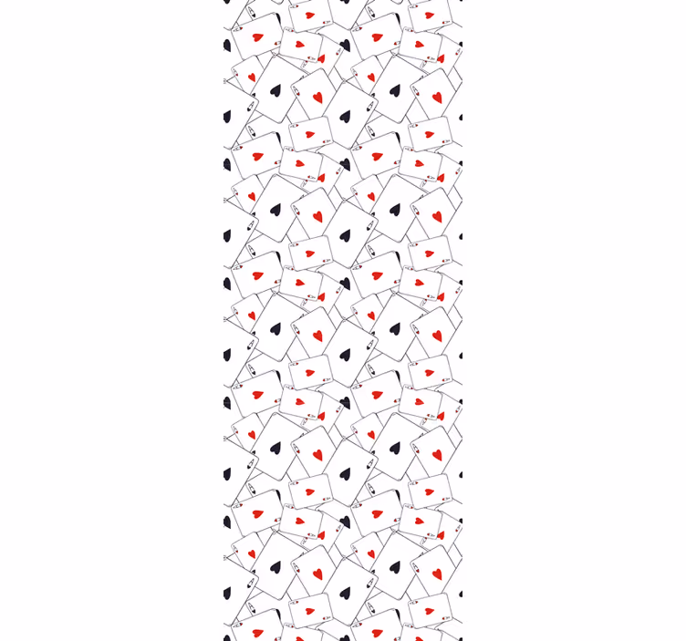Playing Card Patterns letter wallpaper - TenStickers