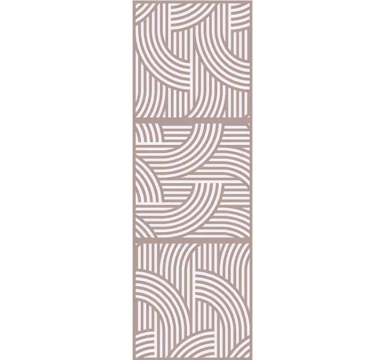 Geometric boho pattern tile wallpaper - TenStickers