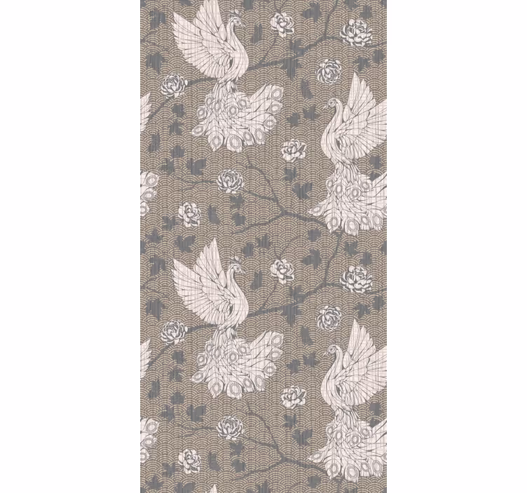 Elegant Swans Design birds wallpaper - TenStickers