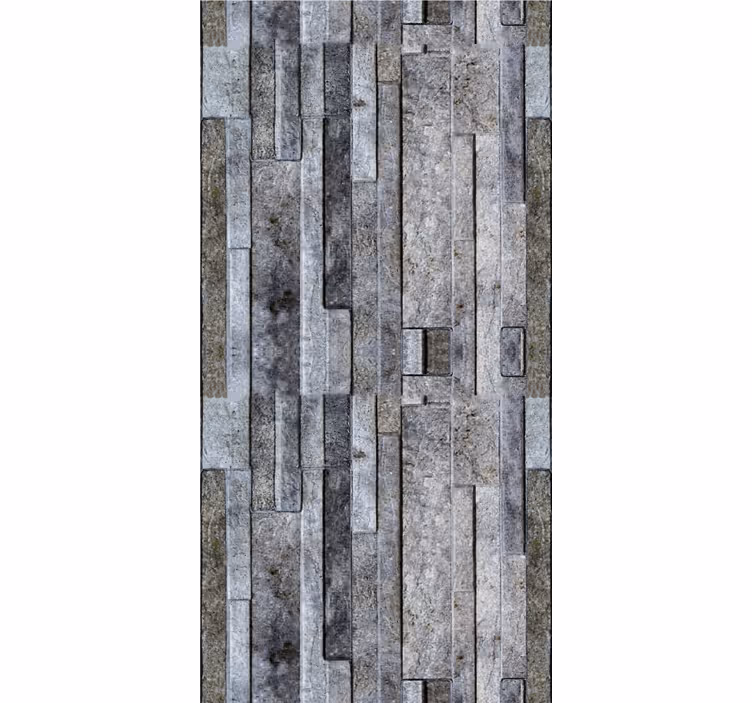 Stone effect on vertical slabs  wallpaper - TenStickers