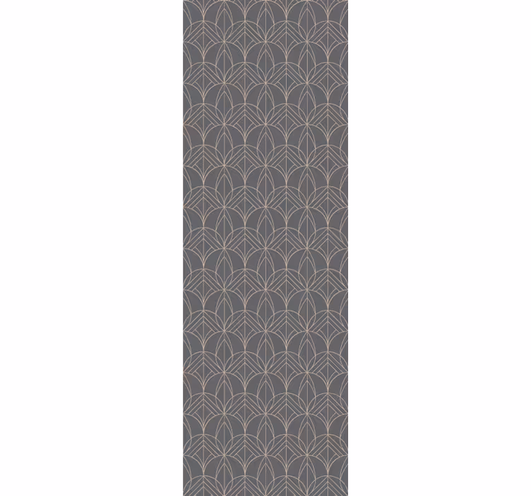 "Art deco" pink arches Living Room Wallpaper - TenStickers