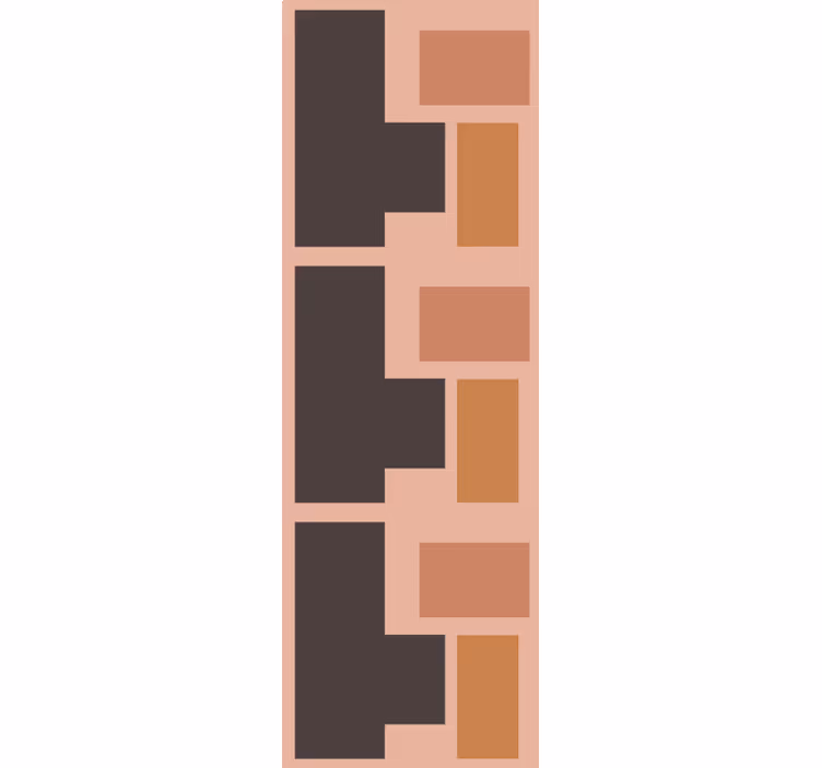 Geometric wallpaper geometric block pattern - TenStickers