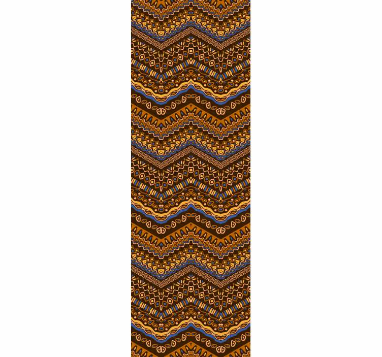 Geometric Pattern Waves art wallpaper - TenStickers