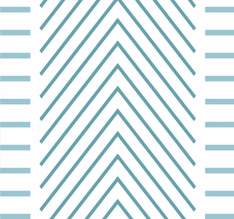 Stylish chevron lines living room wallpaper - TenStickers