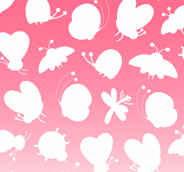 Butterfly Pattern butterfly wallpaper - TenStickers