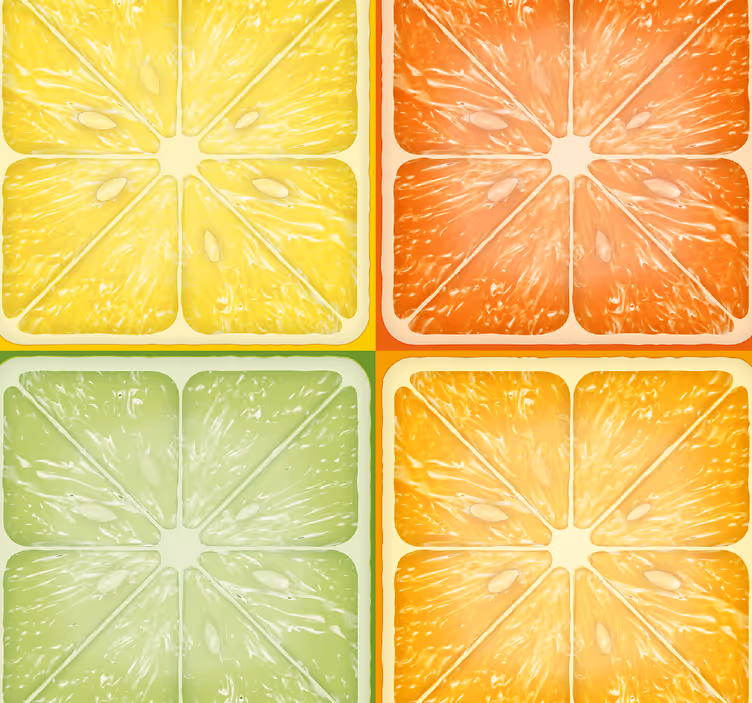 Geometric Tile Design tile wallpaper - TenStickers