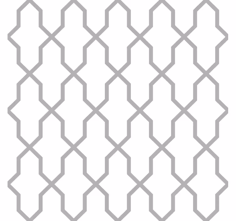 Grey harmony shapes wallpaper - TenStickers