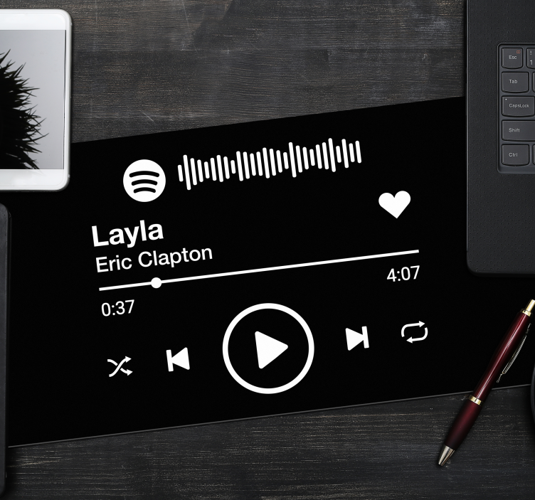 Spotify personalised mouse mat - TenStickers