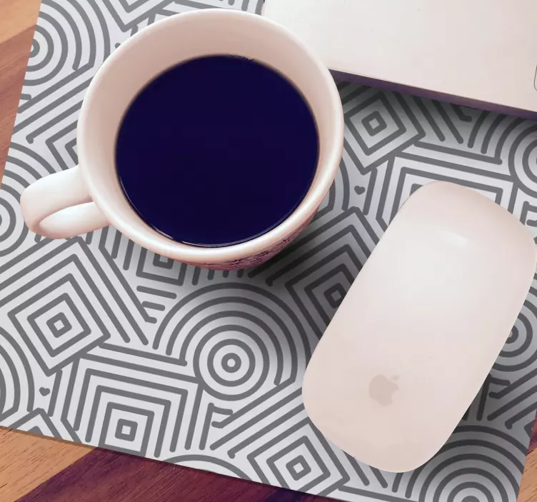 Abstract geometric pattern mouse pad - TenStickers