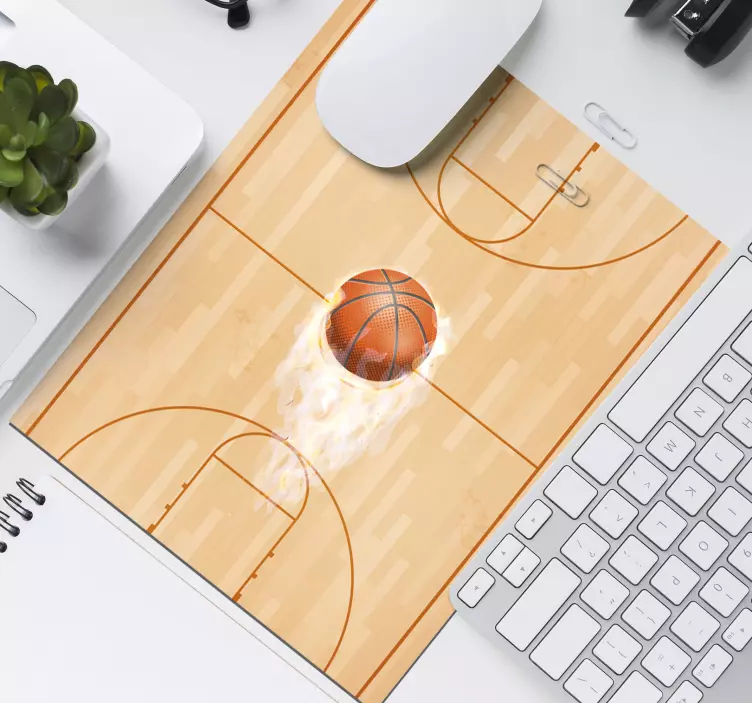 Basketball court original mouse pad - TenStickers