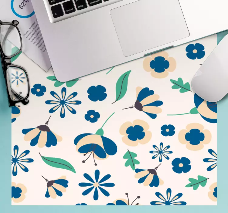 Colorful Floral Arrangement mouse pad patterns - TenStickers