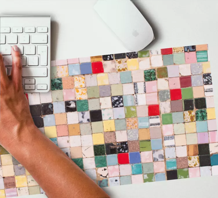 Cool colourful tile mouse pad patterns - TenStickers