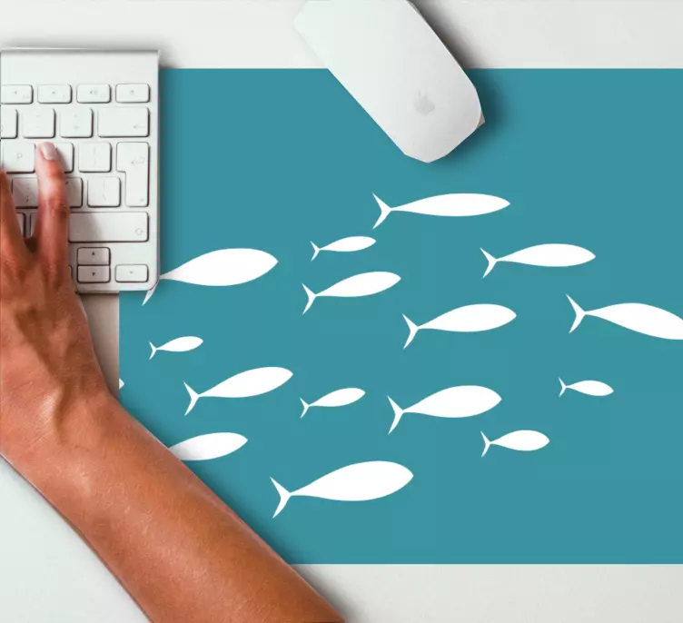 Fish school mouse pad patterns - TenStickers