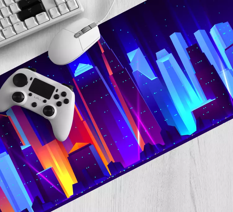 Futuristic city original mouse pad - TenStickers