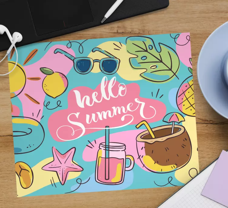 Hello summer more mousepads - TenStickers