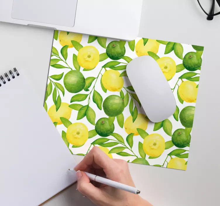 Lemon and Lime Branches mousepad - TenStickers