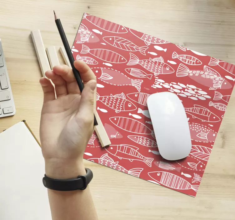 Many fish under sea fish mouse pad - TenStickers