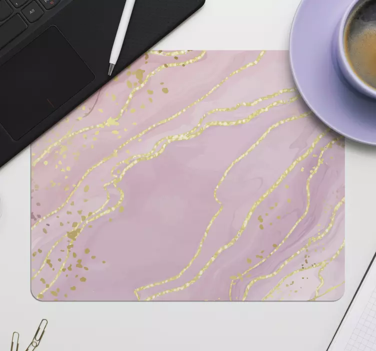 Marble Pink mouse pad patterns - TenStickers