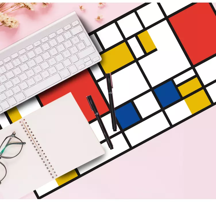 Mondrian geometric art original XXL mouse pad - TenStickers