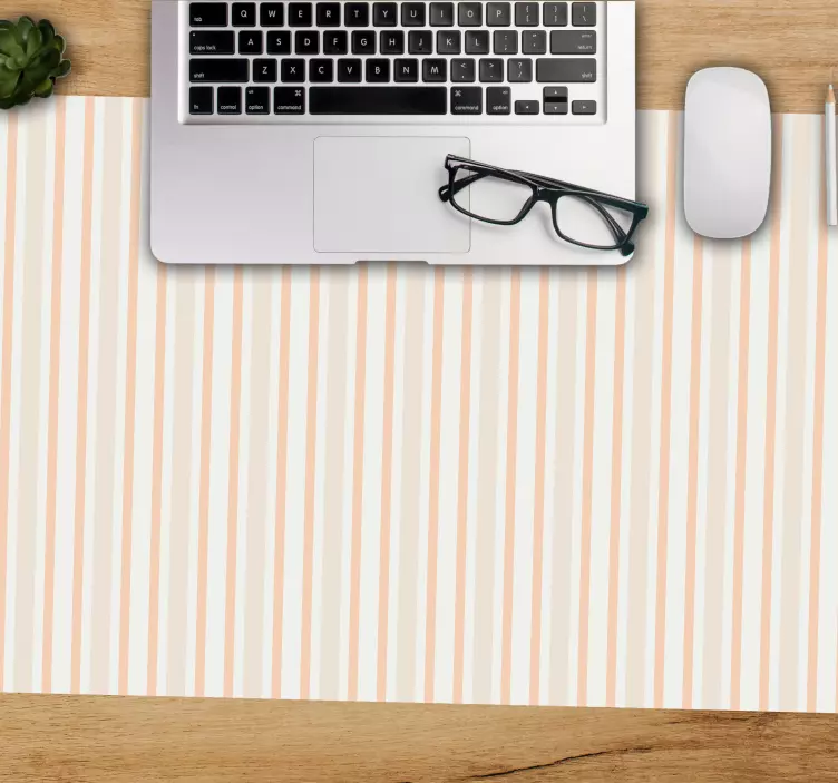 Nude color stripes mouse pad patterns - TenStickers