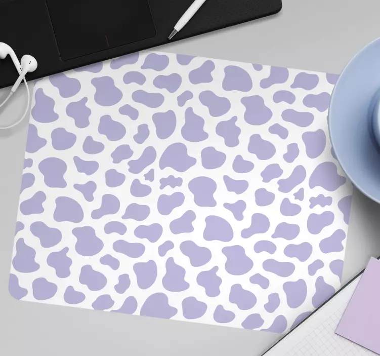 Purple cow print mouse pad patterns - TenStickers