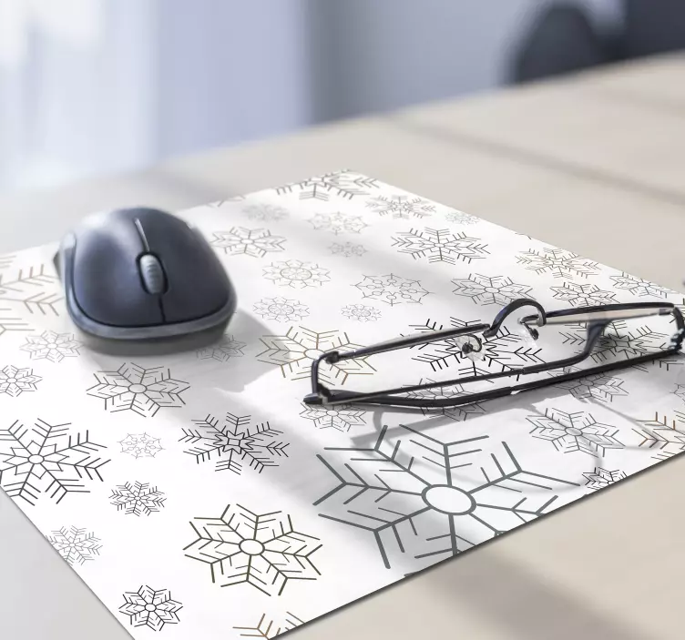 Snowflakes pattern mouse pad - TenStickers