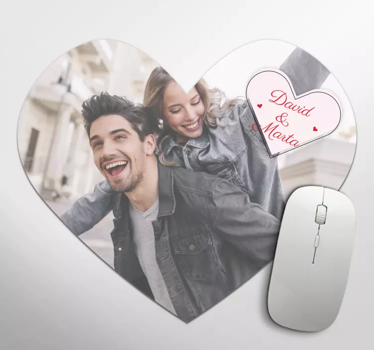 Valentine's Day Love personalised mouse mat - TenStickers