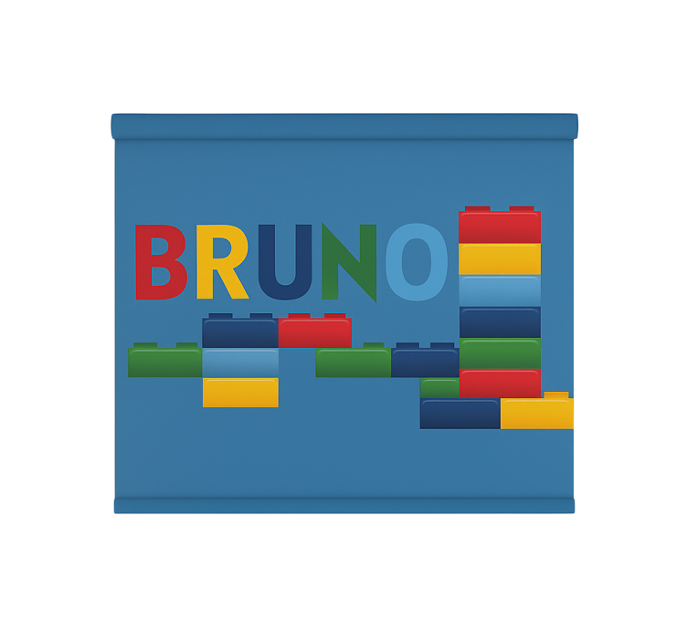 Colorful toy blocks children room roller blind - TenStickers