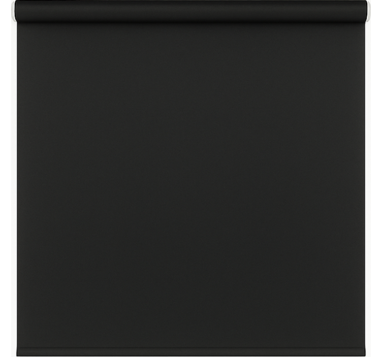 Matte black modern bathroom roller blind - TenStickers