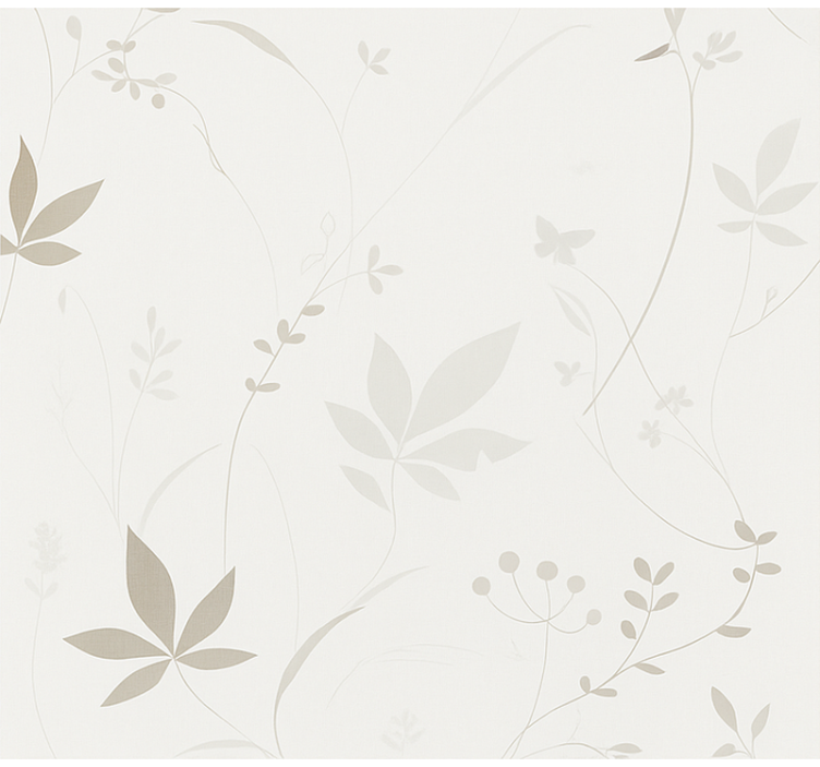 Minimalist floral pattern hallway roller blind - TenStickers