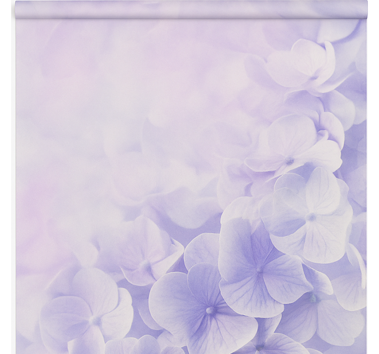 Soft hazy hydrangeas children room roller blind - TenStickers