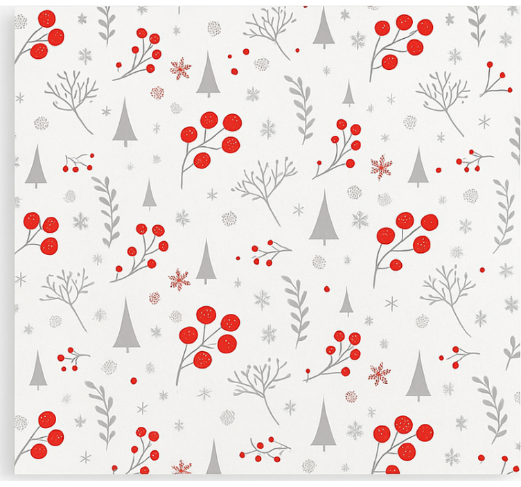 Vintage Christmas Pattern living room roller blind - TenStickers