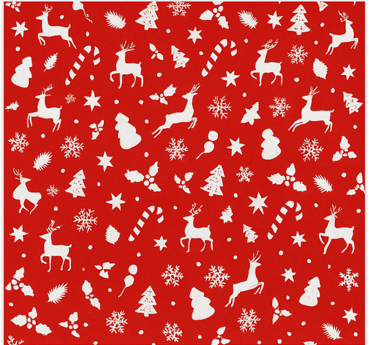 Pastel Santa Pattern living room roller blind - TenStickers