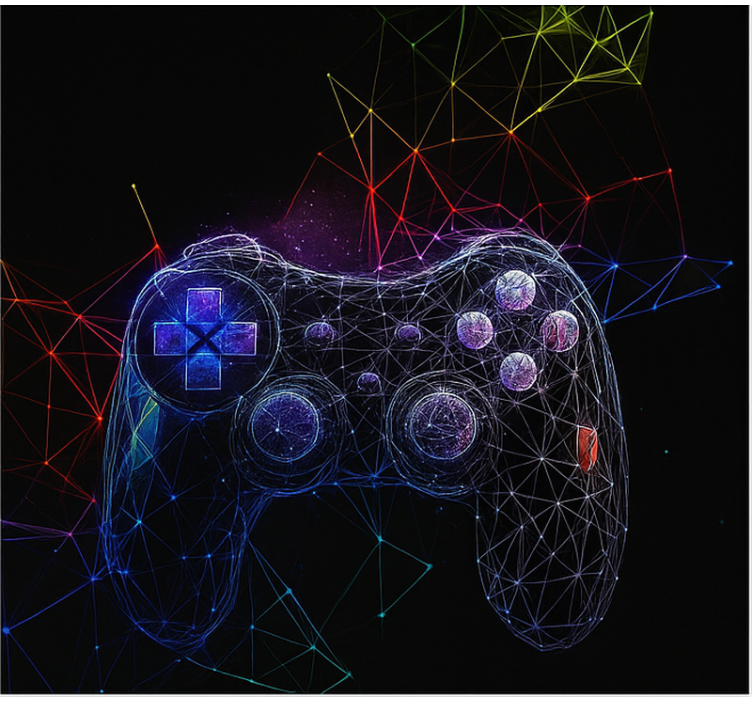 Gaming dna console geek roller blind - TenStickers