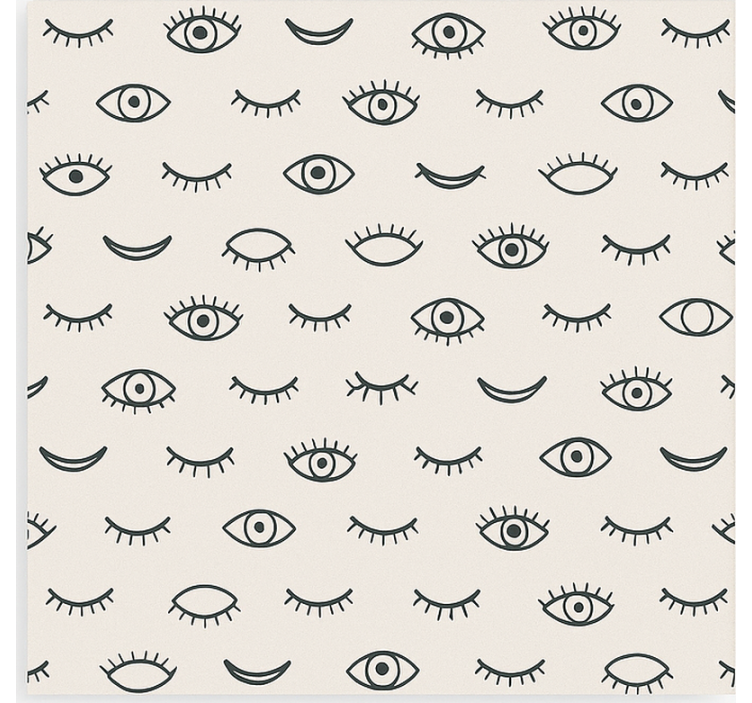 Eyelash eye pattern teenage bedroom roller blind - TenStickers