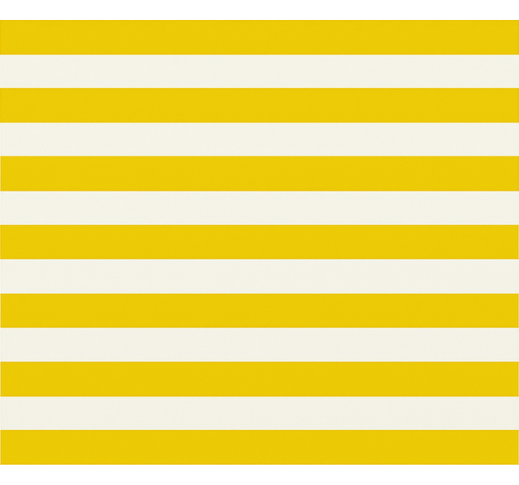 Yellow and white stripes teenage bedroom roller blind - TenStickers