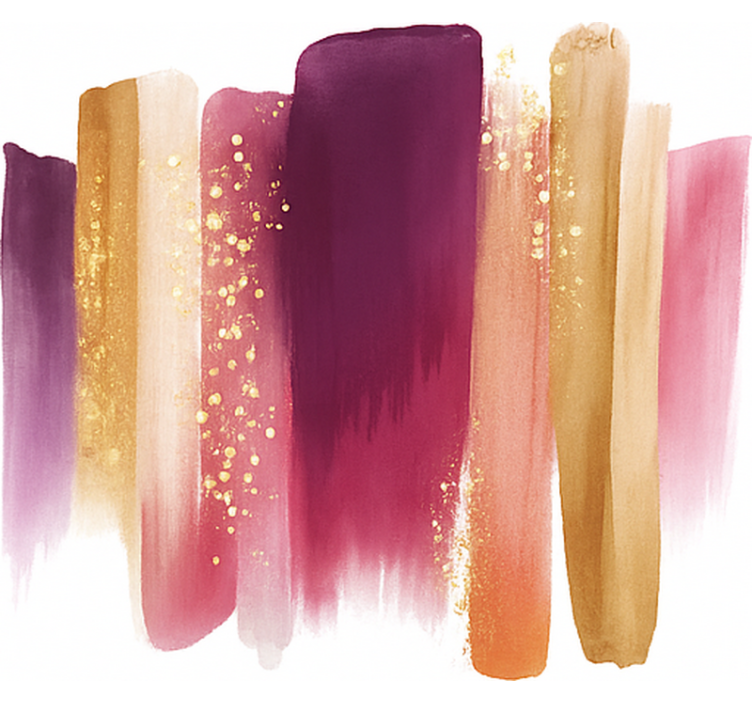 Abstract strokes teenage bedroom roller blind - TenStickers