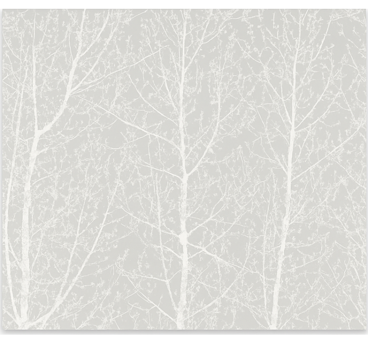 Grey winter trees dining room roller blind - TenStickers