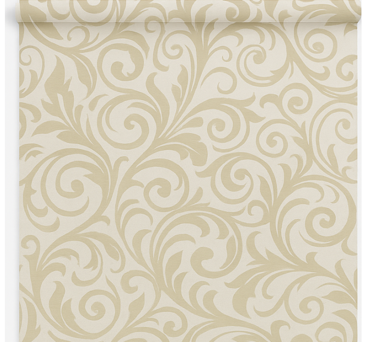 Classic baroque swirl dining room roller blind - TenStickers