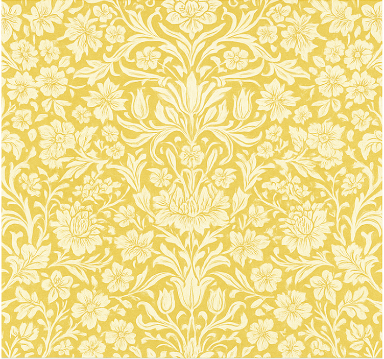 Dining room roller blind yellow mandala flowers - TenStickers